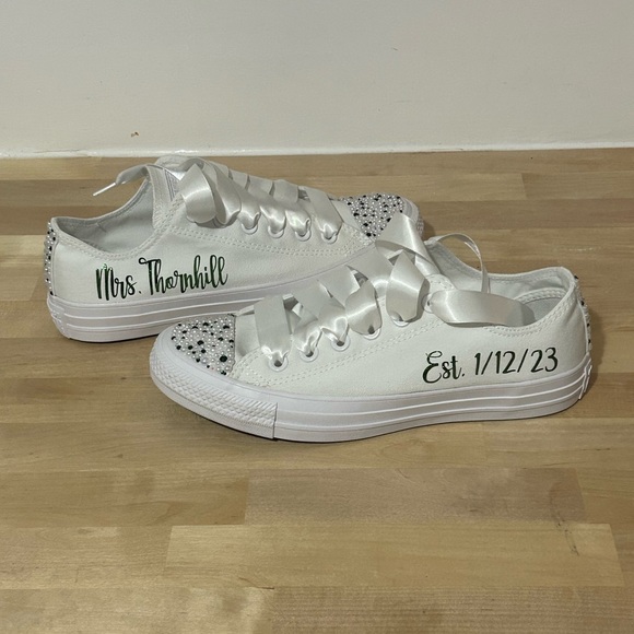 Custom Wedding day converse - Picture 3 of 5